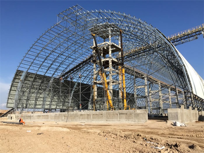 五大连池煤机油桶翘工程网架